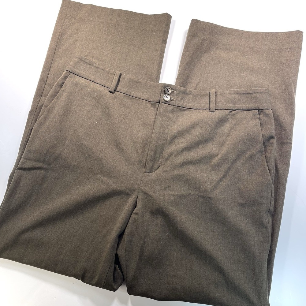 Lauren Ralph Lauren Women's Dress Pants Brown Wool Straight Leg 12